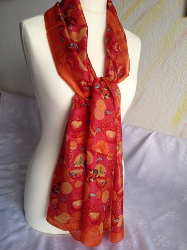 Schal reine seide 180x50cm - seide, *180x50cm*