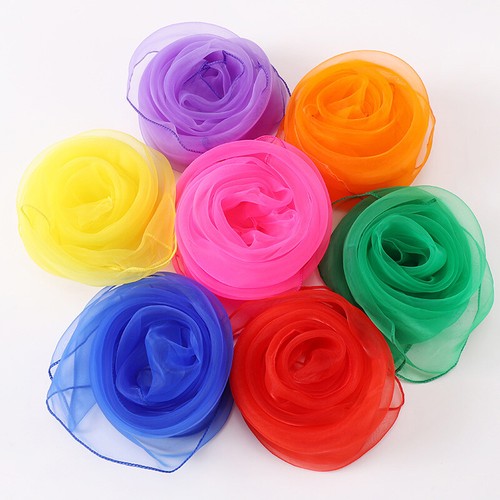 Bonbonfarbener chiffon schal - bonbonfarbener, chiffon-schal