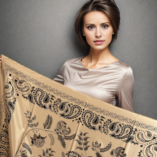Seide beige seidentuch bandana - seide,