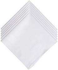 Weiße Herren Taschentücher