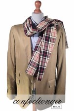 100% Wollschal Herren Karo