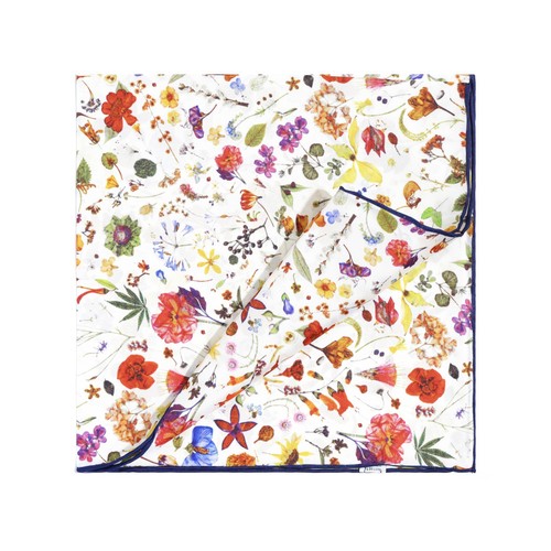 Herren blumen einstecktuch - blumen,